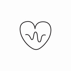 heart pulse icon sign vector