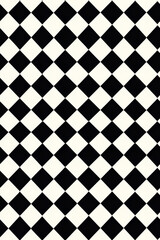Vertical Black and white seamless abstract geometric houndstooth pixel pattern.