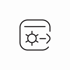 screen brightness icon sign vector