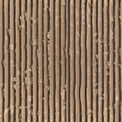 Rough Corrugated Cardboard Texture - Seamless High Resolution