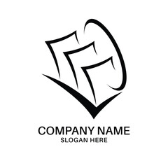 Financial logo design icon