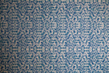 Detalhe fundo de textura de tecido azul.