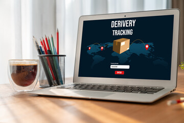 Delivery tracking system for e-commerce and modish online business to timely goods transportation...