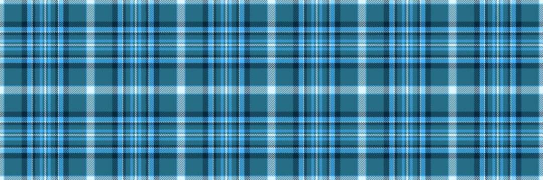 Mature background pattern texture, new textile seamless fabric. Shabby plaid tartan vector check in cyan and dark colors.