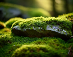 Fototapeta premium green moss on the tree