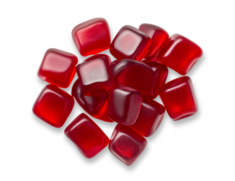 Red Square Jelly Candies Sweet Treats Dessert Food Photography