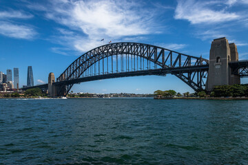 Wonderful exposure of the Sydney Harbour Bridge and Sydney's Downtown from the north bank namely Mattawunga.