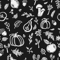 seamless background with vegetables