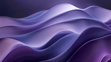 Obraz premium A background featuring soft gradient transitions from deep purple hues to light lavender, designed to evoke a sense of calm and relaxation