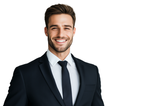 Portrait of a Confident Man in a Suit