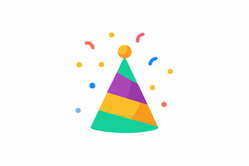 Happy new year icon set isolated on white background.