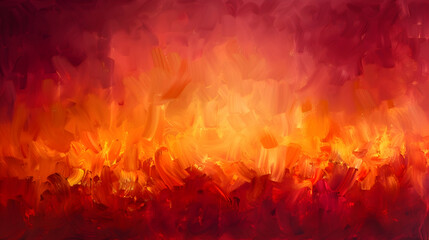Fototapeta premium A deep red and bright orange gradient background, with subtle textures that resemble the heat and glow of embers, capturing the essence of a roaring fire