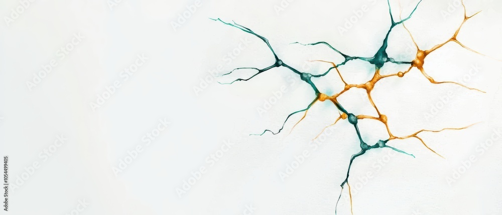 Poster abstract representation of neural connections, visually stunning and intriguing.