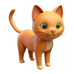 Obraz premium A cat on white background png