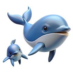 Obraz premium A dolphin on white background png