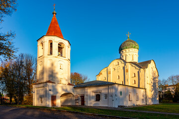 Church of Fedor Stratilat built in 1360 and with famous ancient frescoes, Veliky Novgorod, Russia
