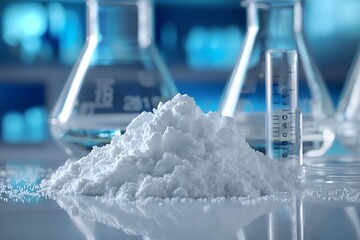 Barium sulfate compound displayed for scientific use. A vital element in various industrial applications.