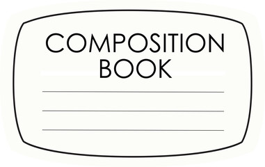 This Book Belongs To - Blank Label Sticker for Composition Notebook Personalization