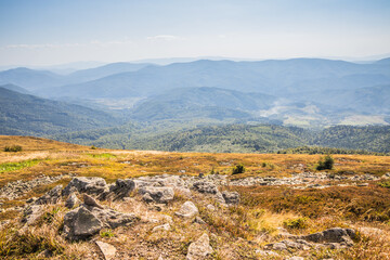 The Stunning and Scenic Mountain Ridge Beneath a Clear Blue Sky and Endless Horizons