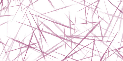 Abstract line art with red lines and strokes geometric design pattern with purple hatching stripe on white background