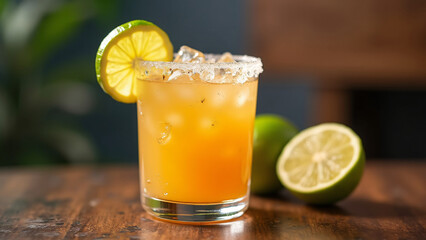 Fototapeta premium cocktail with lime
