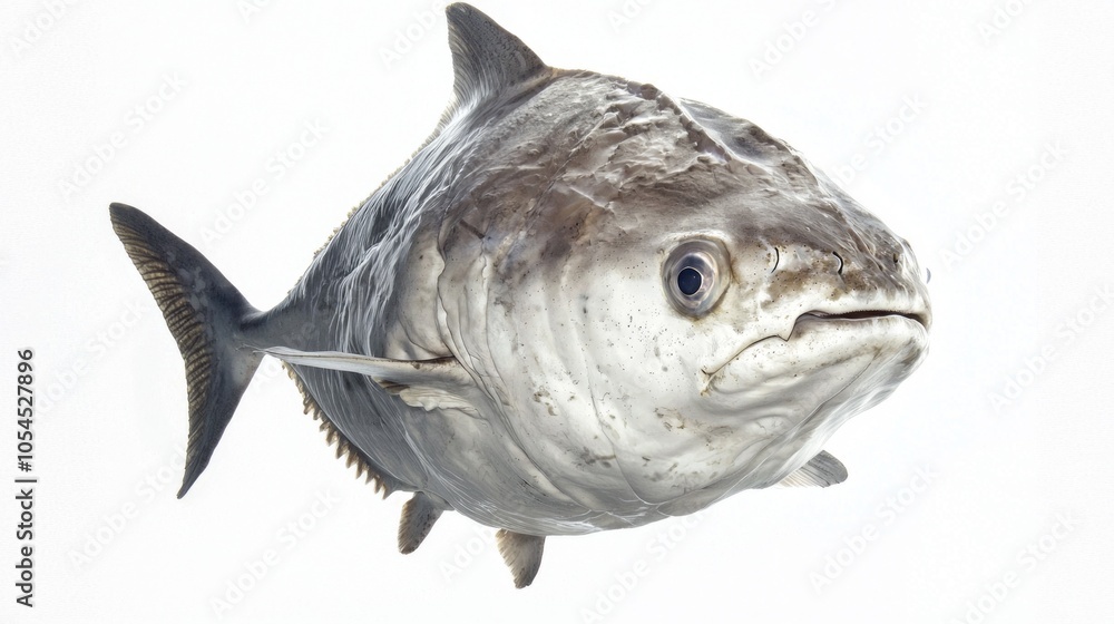 Poster ocean sunfish mola mola glides gracefully displaying its distinct shape and texture in a crisp envir