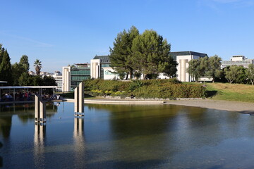 Le jardin Amalia Rodrigues, parc public, ville de Lisbonne, Portugal