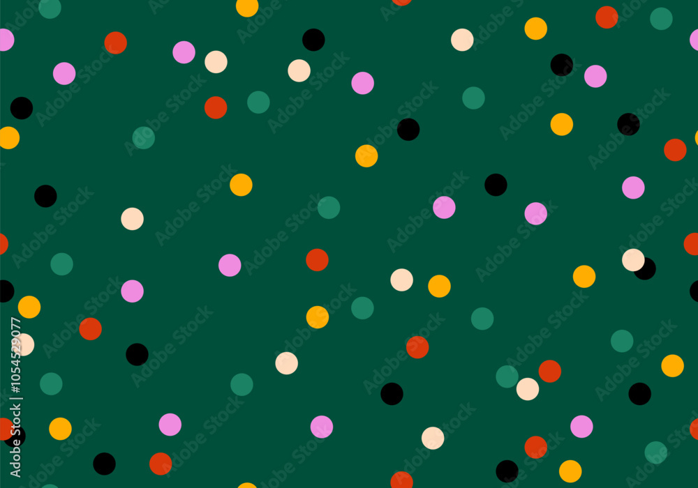 Sticker seamless pattern with confetti. holiday background. celebration. confetti pattern abstract vector ba