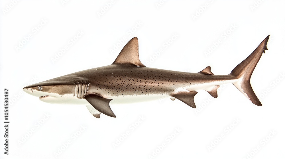 Poster atlantic sharpnose shark glides effortlessly through its ocean environment showcasing its sleek body
