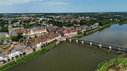 drone photo Gien france europe