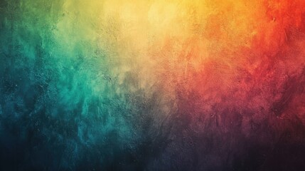 Fototapeta premium Textured rainbow painting on canvas wallpaper background