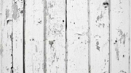 Obraz premium Vintage white wood background - Old weathered wooden plank painted in white color
