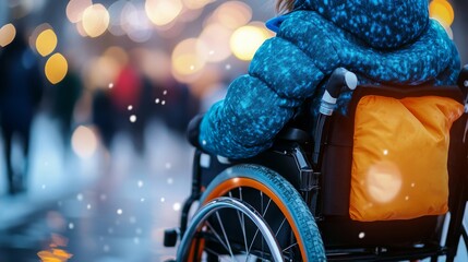 a person in a wheelchair