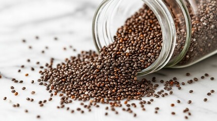 seeds in a glass jar