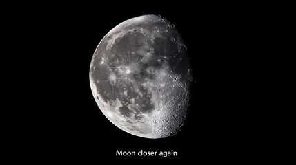 close-up Moon space mission 2024