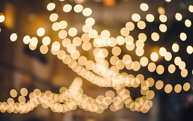 Warm, bokeh-filled string lights, perfect for festive or celebratory themes.
