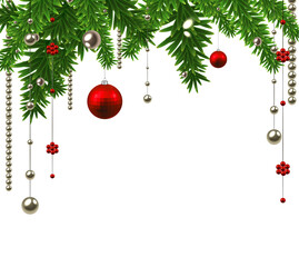 christmas background with christmas tree christmas decoration