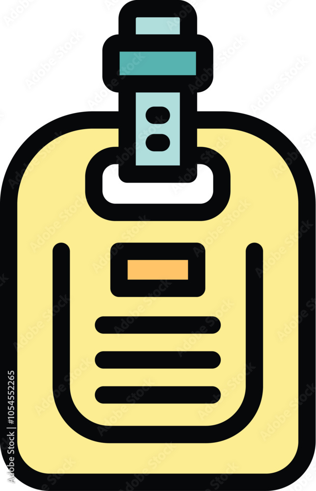 Poster electronic cigarette pod mod vaping icon with a tank and a button firing system