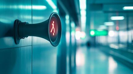 Pedestrian Crossing Signal in Modern Urban Environment