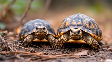 Obraz premium Turtles in Natural Habitat