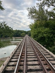 Fototapeta premium railway in the countryside