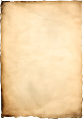 Vintage Aged Paper Texture with Burnt Edges