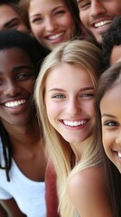 Fototapeta premium Diverse Group of Friends Smiling Together