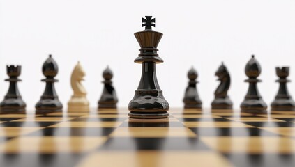 Chess Piece on Board