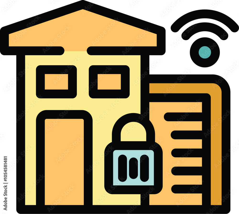 Poster smart home security system is monitoring and controlling access with a wifi connection