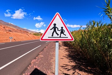 School Children Crossing Traffic Sign