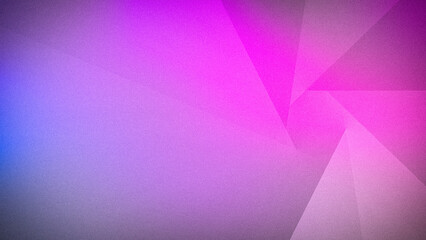 Bright, abstract 4K background with a grainy texture, blending vibrant shades of pink, lavender, and blue, featuring geometric shapes ideal for modern design and wallpapers