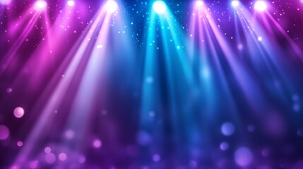 Colorful Stage Lights with Bokeh Effect