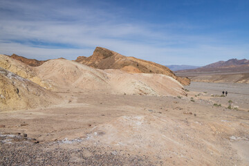 Rock formations at Zabriskie Point in Death Valley National Park, California