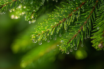 Fototapeta premium close up of a pine needles